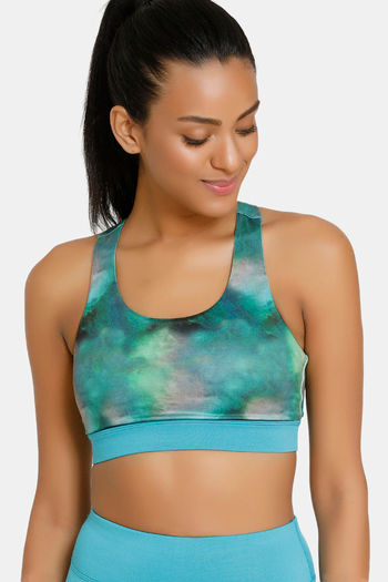 Zelocity Sports Bra with Removable Padding - Scuba Blue