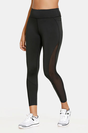 Buy Zelocity Cotton High Rise Leggings - Anthracite2 at Rs.748 online