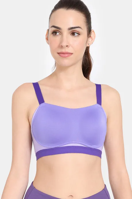 Buy Zelocity High Impact Quick Dry Sports Bra - Aster Purple at Rs.1197  online