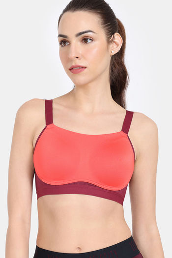 Buy Zelocity High Impact Quick Dry Sports Bra - Rhododendron