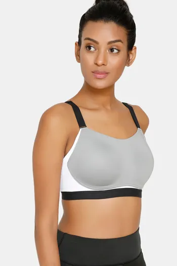 Buy Zelocity High Impact Quick Dry Sports Bra - Wild Dove at Rs