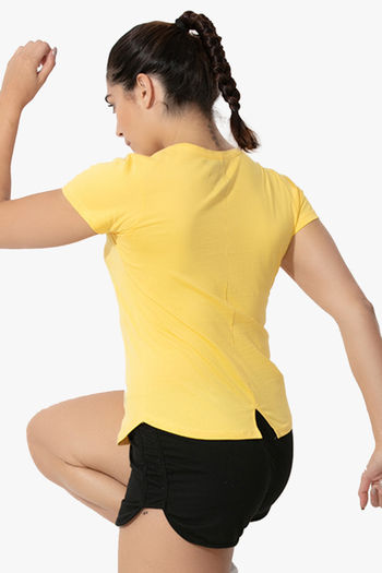 Buy Zelocity Easy Movement T-Shirt - Yellow