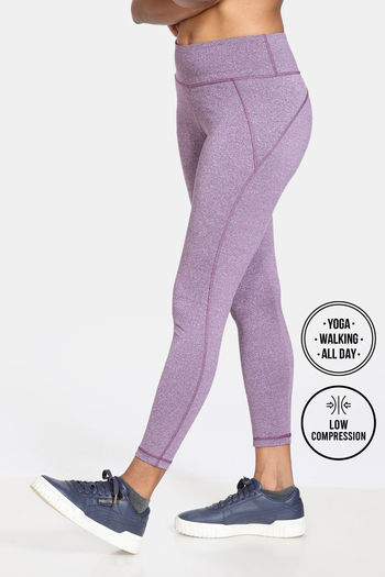 Zelocity All Day Yoga Leggings Purple Pennant