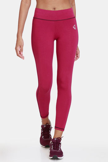 Buy Zelocity High Rise High Quality Stretch Leggings - Orange Pepper at  Rs.897 online