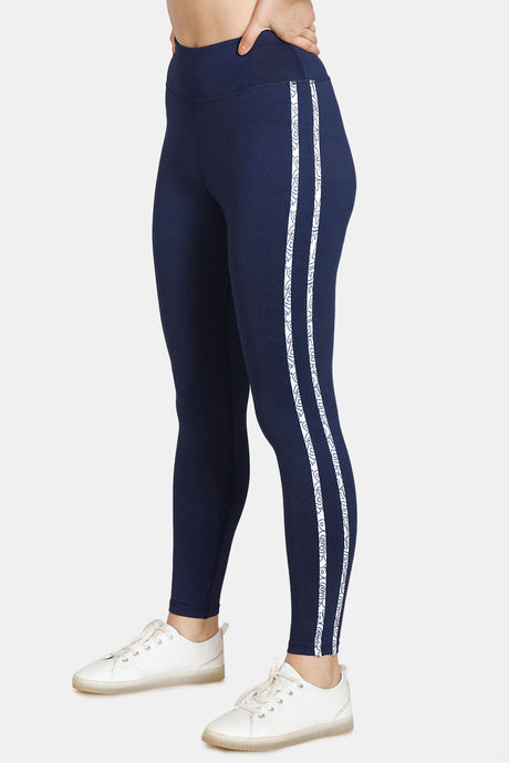 Buy Zelocity High Rise Light Support Leggings - Blue Bell at Rs