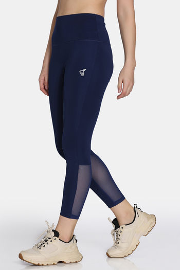 Zelocity Quick Dry Gym Leggings Blue Depth