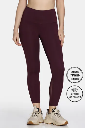 Buy Zelocity Quick Dry Gym Leggings - Fig