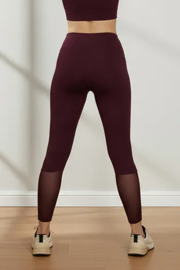 Buy Zelocity Quick Dry Gym Leggings - Fig