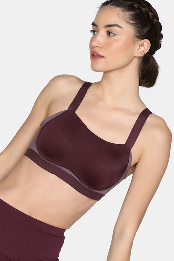 Buy Zelocity High Impact Quick Dry Sports Bra - Fig