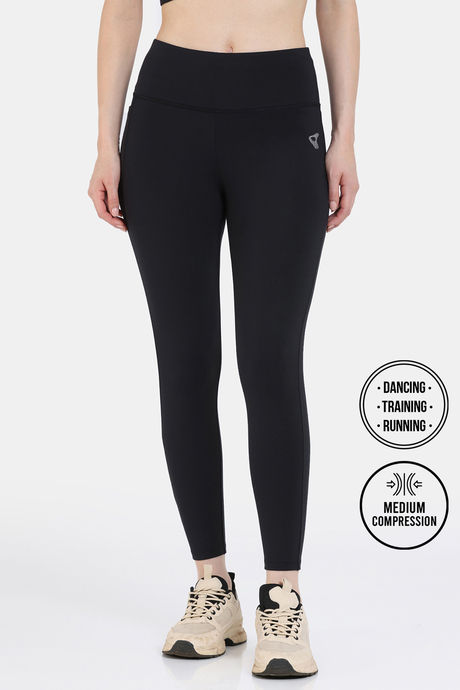 Zelocity Quick Dry Gym Leggings Jet Black