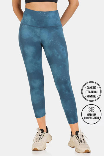 Buy Zelocity Quick Dry Gym Leggings Tapestry at Rs.1137 online Activewear online