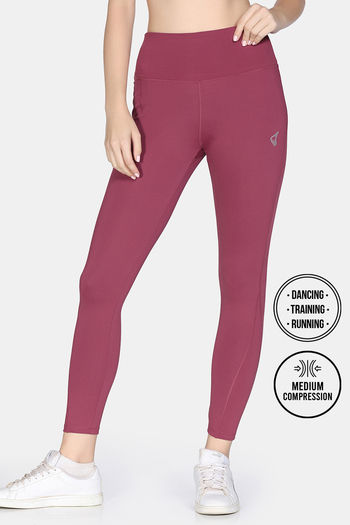 Zelocity Quick Dry Gym Leggings - Hawthorn Rose