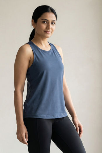 Buy Zelocity Quick Dry Relaxed Tank Top - Vintage Indigo