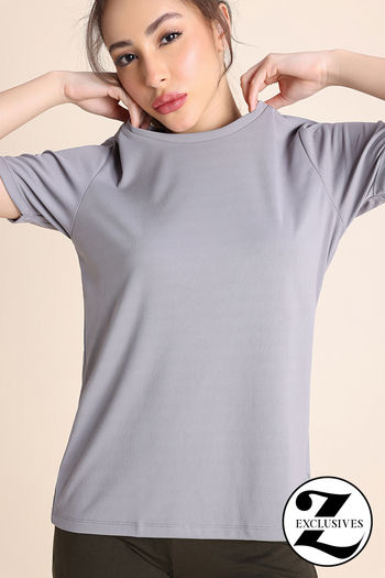 Buy Zelocity Quick Dry Relaxed Top - Grey