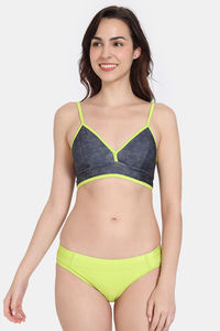Buy Zelocity Padded Bikini Set With Hook - Lime Punch