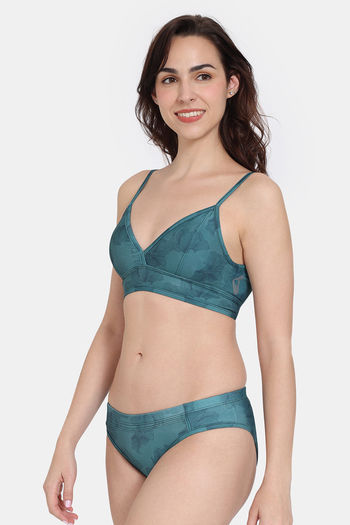 Buy Zelocity Padded Bikini Set With Hook - Ponderosa Pine at Rs