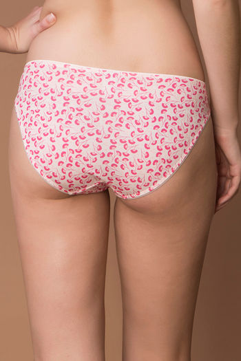 Buy Zivame Low Rise Cotton Cheeky Panty - Pink Floral at Rs.135 online