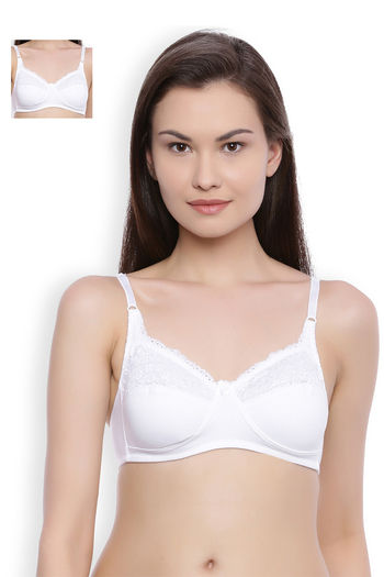 Buy Rosaline By Zivame Pack Of 2 Non Wired Non Padded Everyday Bras - Bra  for Women 3011126