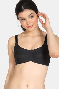 Buy Zivame Miracle Double Layered Non Wired Full Coverage T-Shirt Bra - Black