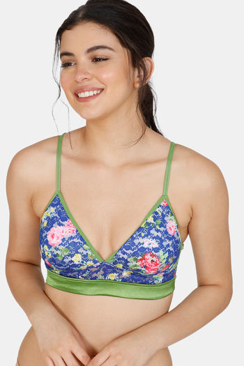 Buy Zivame Floral Padded Non Wired Full Coverage Bralette