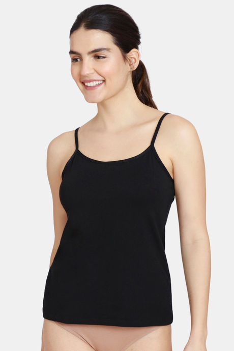 Buy Zivame Knit Cotton Camisole - Black at Rs.262 online
