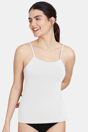 Buy Zivame Knit Cotton Camisole - White