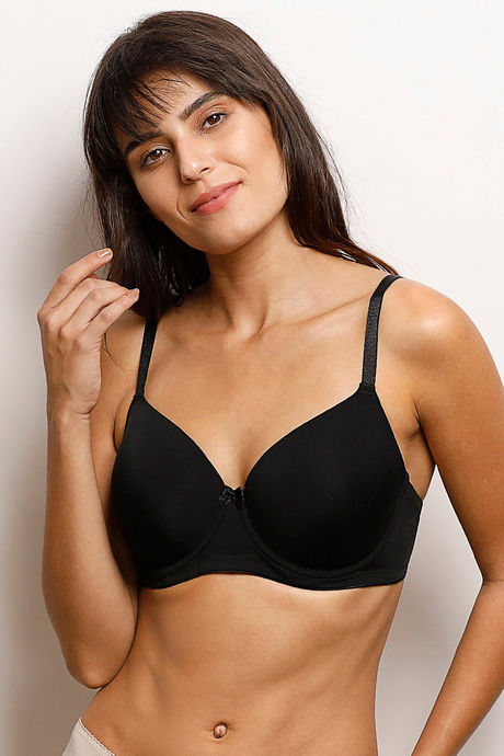 Buy online Black Solid T-shirt Bra from lingerie for Women by Viral Girl  for ₹300 at 40% off