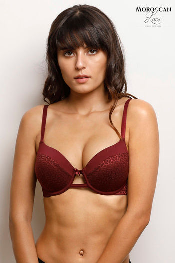 Buy Zivame All That Lace Padded Wired Medium Coverage Lace Bra-Coral Pink  at Rs.583 online