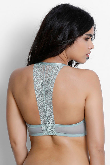 Buy Zivame Moroccan Lace Padded Wired 3/4th Coverage Pretty Back