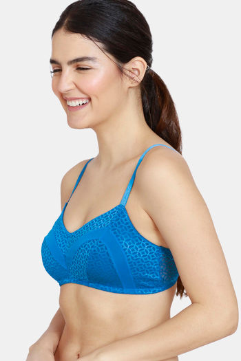 Moroccan Lace Double Layered Wirefree Bra Blue 3660275.htm - Buy Moroccan  Lace Double Layered Wirefree Bra Blue 3660275.htm online in India