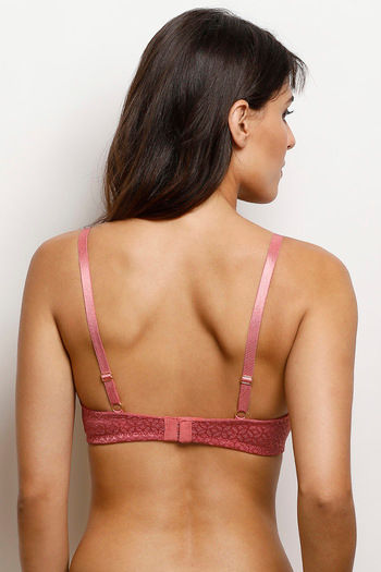 Zivame Polyamide Spandex Moroccan Lace Pretty Back Underwired Bra