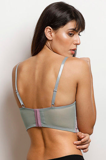 Buy Zivame Lace Embrace Level 3 Push-up Wired Multiway Bra- Skin n Lime at  Rs.697 online