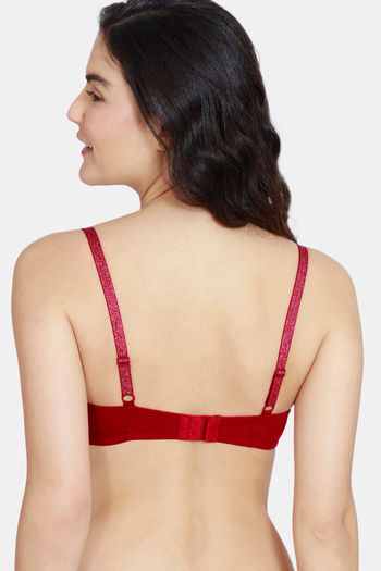 Buy Zivame Shimmer N Shine Push-Up Wired Medium Coverage T-Shirt Bra - Dawn  Pink at Rs.995 online