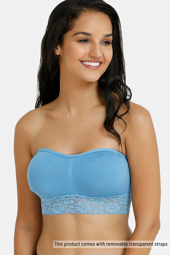Buy Zivame Double Layered Non Wired 3/4th Coverage Bandeau Bra