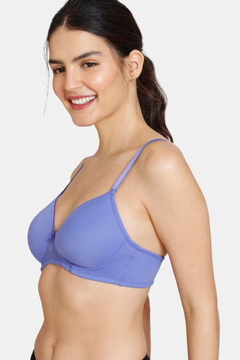 Buy Zivame Beautiful Basics Padded Wired Medium Coverage Backless Bra -  Purple Passion at Rs.492 online