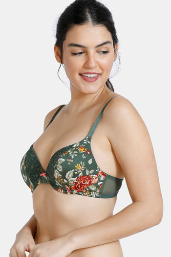 Cotton Push-Up Women Padded Floral Printed Bra, Green at Rs 100/piece in  Greater Noida