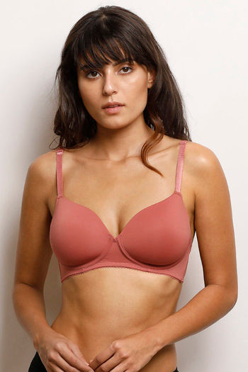Buy Zivame Moroccan Lace Padded Wired 3/4th Coverage Lace Bra