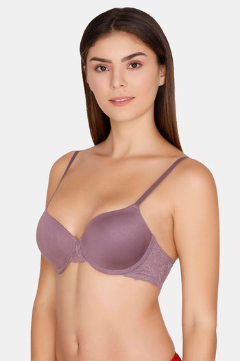 Buy Zivame Push Up Wired Low Coverage Bra-Dark Blue at Rs.348
