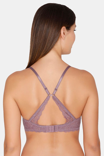 Buy Rosaline Wired Medium Coverage Push-Up Bra - Anthracite at Rs.479  online