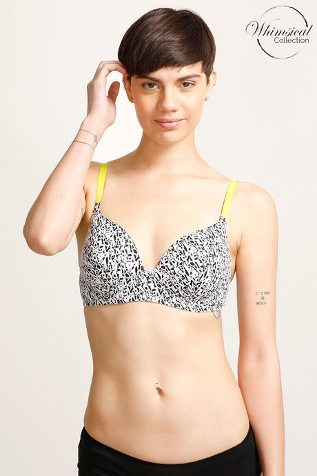 Buy Zivame Dancing Queen Padded Non Wired 3/4th Coverage Ultra Low Back  T-Shirt Bra - Vallarta Blue at Rs.450 online