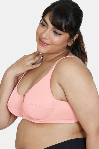 Buy Zivame Single Layered Wired 3/4th Coverage Sag Lift Bra - Salmon Rose  at Rs.477 online
