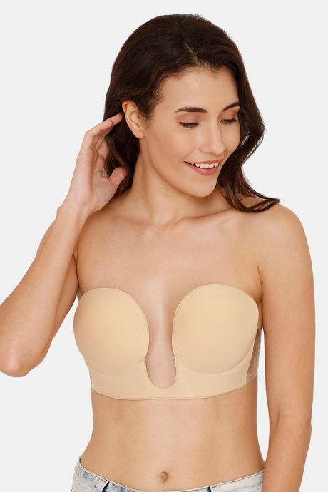 Buy Zivame Padded Wired Full Coverage Stick On Bra - Skin at Rs.1295 online