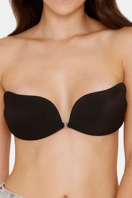 Buy Zivame Padded Non Wired 3/4th Coverage Stick On Bra - Skin at