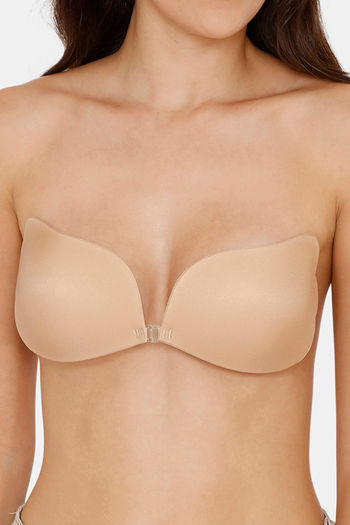 Buy Zivame Padded Non Wired 3/4th Coverage Stick On Bra - Skin