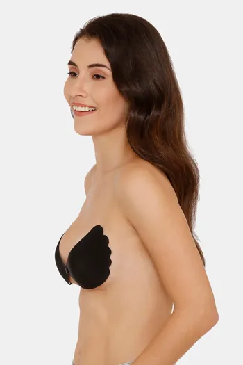 Buy Zivame Invisible Front Open Stick On Bra Smooth Lace  Overlay-Black-Black at Rs.795 online