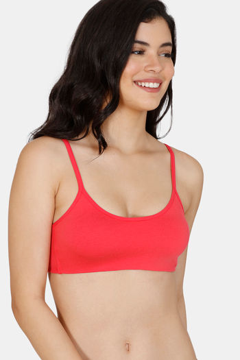 Buy Zivame Beautiful Basics Double Layered Non Wired Full Coverage T-Shirt Bra - Teaberry