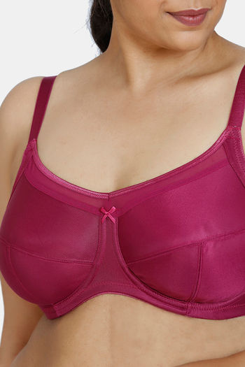 Buy Zivame True Curv Double Layered Non Wired Full Coverage Super Support  Bra - Fresh Salmon at Rs.332 online