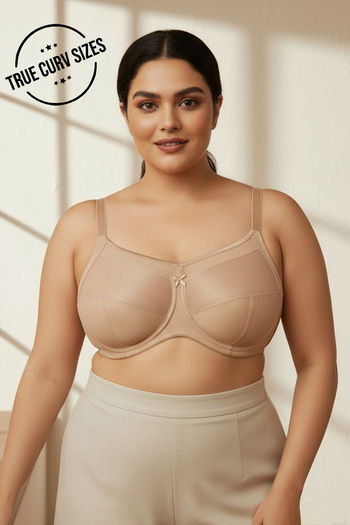 Buy Zivame True Curv Double Layered Wired Full Coverage Super Support Bra - Roebuck