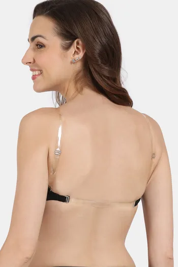 Buy Zivame Beautiful Basics Padded Non Wired 3/4th Coverage Backless Bra - Black