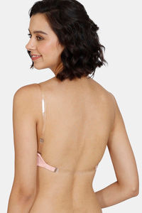Buy Zivame Beautiful Basics Padded Non-Wired 3/4th Coverage Backless Bra - Peach Pearl